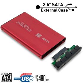 External Case HDD 2.5&#039;&#039; SATA Red