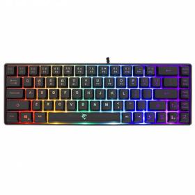 White Shark Rgb Gaming Membrane Keyboard Ronin Black