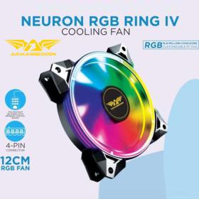 Armaggeddon Gaming PC Cooling Fan (120Mm Rgb Fan) Neuron Rgb Ring Iv