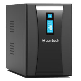 Lamtech UPS with Avr and Lcd Display 2000Va, 2X12V/9Ah, 2Xschuko, 3Xiec, USB and Rj45 Port