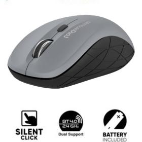 Alcatroz Bluetooth 4.0/Wireless Mouse Duo 3 Silent Gray