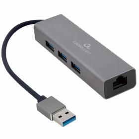 Cablexpert USB Am Gigabit Network Adapter with 3-Port USB 3.0 Hub