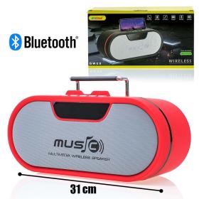 TWS Ηχείο Bluetooth Wireless Bright Red