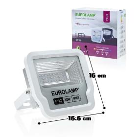 Προβολέας LED Λευκό IP65 30W 3000K