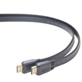 Cablexpert High Speed HDMI Flat Cable with Ethernet Black 1M