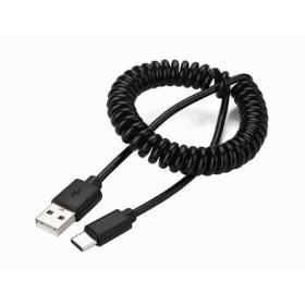 Cablexpert Coiled USB Type-C Cable 1.8M Black