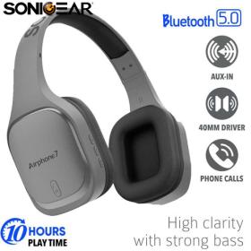 Sonic Gear Bluetooth 5.0 Headset Airphone 7 B.Gun Metal