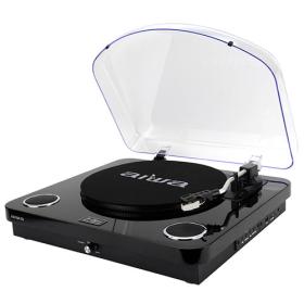 Aiwa All In One Stereo Turntable Black Refurbished