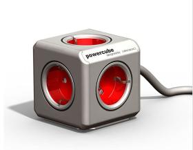 Πολύπριζο PowerCube Red με 5 εξόδους Schuko και καλώδιο 50450