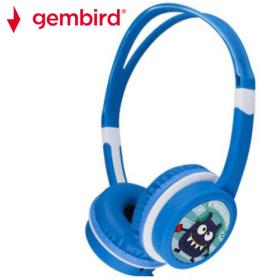 Gembird Kids Headphones with Volume Limiter Blue