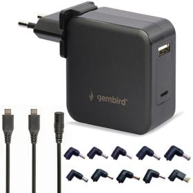 Gembird Universal 60W USB Type-C Pd Laptop Charger 10 Tips