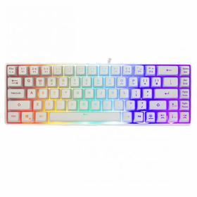 White Shark Rgb Gaming Membrane Keyboard Ronin White