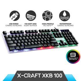 Alcatroz Spill Proof Gaming Keyboard with Backlight Effects