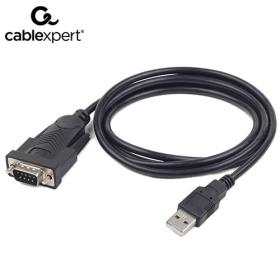 Cablexpert USB To Db9M Serial Port Converter Cable Black 1,5M