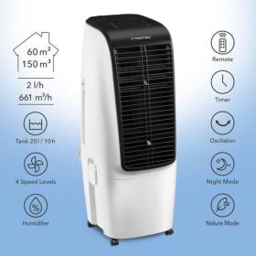 TROTEC PAE 51 Air Cooler 110W, Υγραντήρας, Καθαριστής αέρα για 60 μ2