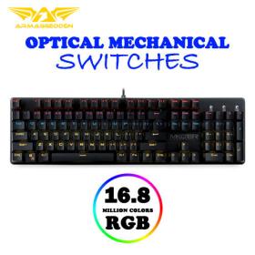 Armaggeddon Optical Mechanical Rgb Keyboard Mko-13R Black