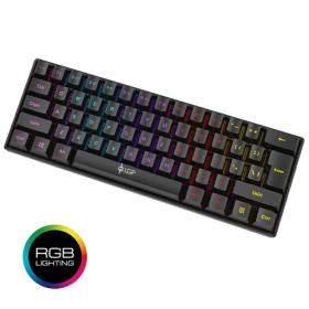 Lamtech Rgb Mechanical Gaming Keyboard Blue Switch Black with Type-C Port &#039;Pluto&#039;