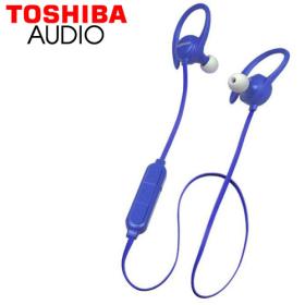 Toshiba Audio ACtive Fit2 Bluetooth Hook Earbuds Blue