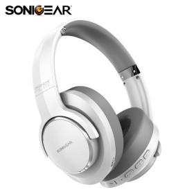 Sonic Gear Bluetooth Noise Cancel Headphones Airphone Anc 3000 W.Light Grey