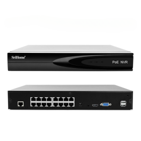 Srihome 5Mp 16-Channel POE Network Video Recorder