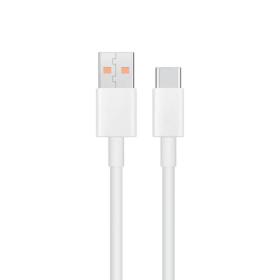 USB 2.0 Cable 6A USB-C male - USB-A male Λευκό 1m Bulk