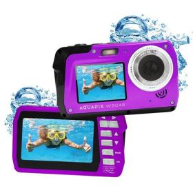 Aquapix Waterproof 4K Camera W-3048 Purple Edge