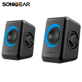 Sonic Gears USB Powered Quad Bass Speakers 2,0 Black Turquila