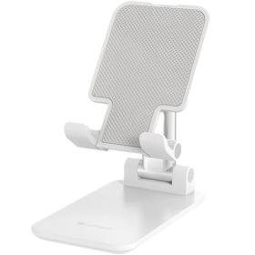 Lamtech 2In1 Folding Desktop Stand for Smartphones and Tablets White