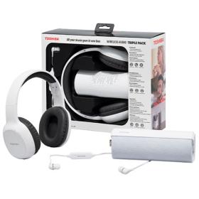 Toshiba Audio Wireless 3 In 1 Combo Pack White