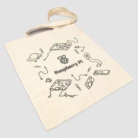 Τσαντα υφασμάτινη - Official Raspberry Pi Natural Cotton Tote Bag