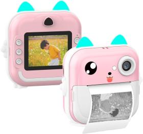 Lamtech Bluetooth Kid Instant Camera White/Pink