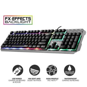 Alcatroz Spill Proof Gaming Keyboard with Backlight Effects