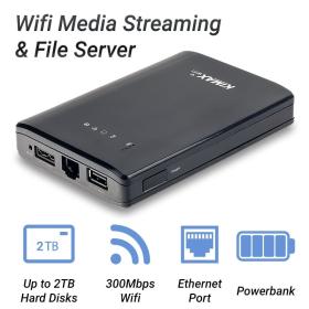 Wifi Media Streaming και File Server και AP Kimax BS-U25AWF