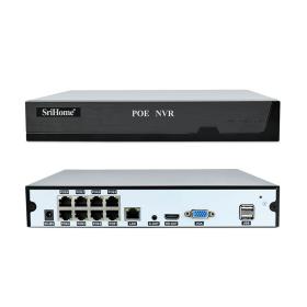 Srihome 4K(8Mp)  8-Channel POE Network Video Recorder