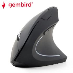 Gembird Wireless Ergonomic 6-Button Optical Mouse Black