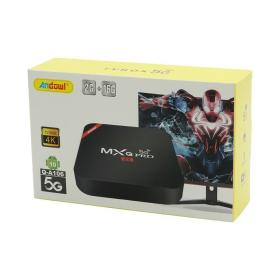 Andowl TV Box Q-A106 4K UHD WiFi USB 2.0 2GB RAM 16GB Αποθηκευτικός Χώρος, Android 10.0