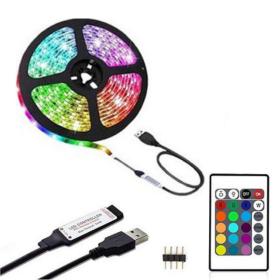 Andowl Q-DT30 Αδιάβροχη RGB Ταινία 3m LED Τροφοδοσίας USB με Τηλεχειριστήριο