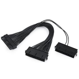 Cablexpert Dual 24-Pin Internal PC Power Extension Cable 0.3M