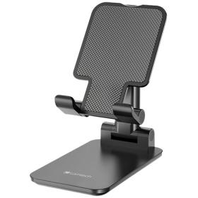 Lamtech 2In1 Folding Desktop Stand for Smartphones and Tablets Black