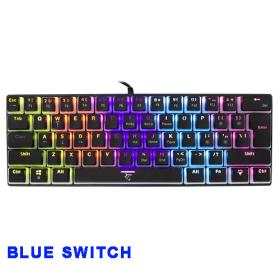 White Shark Mechanical Keyboard Black Blue Switch