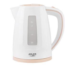 Adler Plastic Kettle 1,7L White