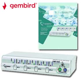 Gembird Automatic Cpu and Audio Switch 4PCs