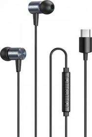 Awei TC-2 In-ear Handsfree με Βύσμα USB-C Γκρι