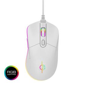 Lamtech Rgb Gaming Mouse 6400Dpi White &#039;White Moon&#039;