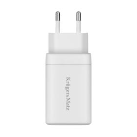 Φορτιστής USB A - USB C 65W με λειτουργία Power Delivery και Quick Charge Krugerk&#039;Matz GAN, KM0857