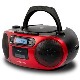 Aiwa Portable Cd/Mp3/USB/Tape/Bt with Fm Pll Radio Red, BBTC-550RD