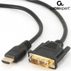 Cablexpert HDMI To Dvi M/M Cable with Gold-Plated Connectors 1,8M, CC-HDMI-DVI-6