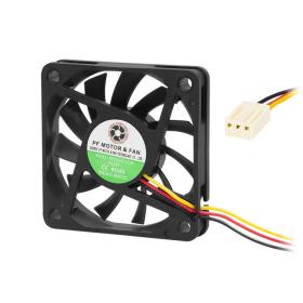 Ανεμιστήρας 60x60x10mm 12V 3W με Κουζινέτο, FAN-601