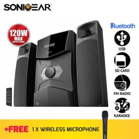 Sonic Gears Bluetooth Multimedia Audio Speakers 2,1 Black, EVO9BTMI