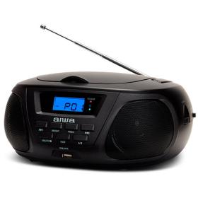 Aiwa Bluetooth Boombox Cd/Mp3 Black, BBTU-300BKMKII